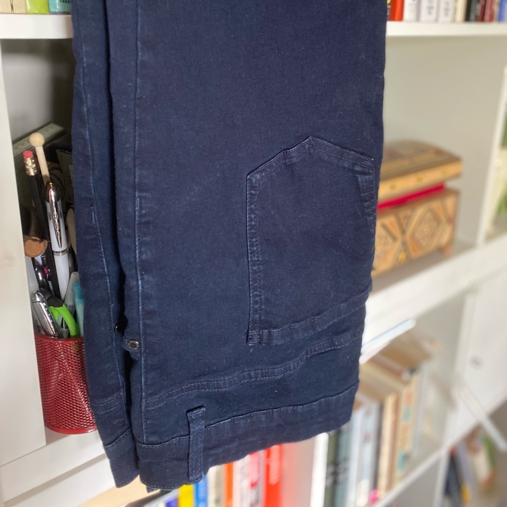 Universal Standard Seine Mid-Rise Skinny Jeans, 27”, dark indigo, sz 20. Worn 1x
